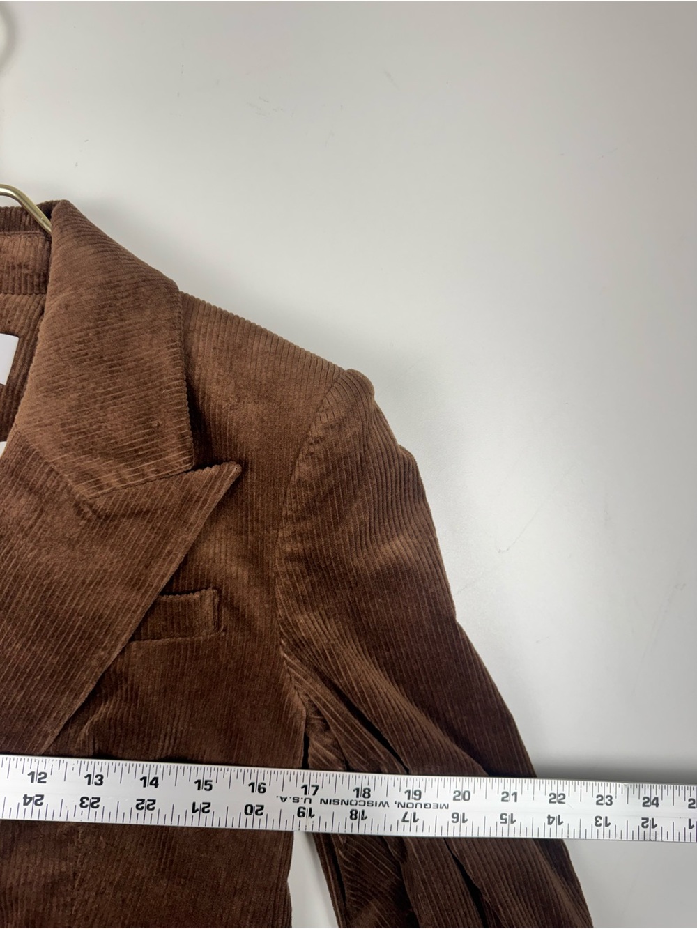 VERONICA BEARD Reagan Corduroy Dickey Jacket Dark Cocoa Brown Sz 2 Dark Academia - Picture 6 of 10
